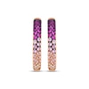 Thumbnail Image 2 of Le Vian Pink Sapphire Ombré Inside-Out Hoop Earrings 14K Strawberry Gold