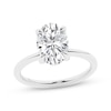 Thumbnail Image 1 of Lab-Grown Diamonds Oval-Cut Solitaire Engagement Ring 3 ct tw 14K White Gold (F/VS2)