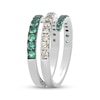 Thumbnail Image 2 of Le Vian Good Karma Emerald Bypass Ring 1/2 ct tw Diamonds 14K Vanilla Gold