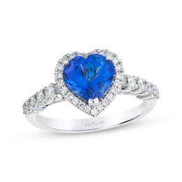 Le Vian Heart-Shaped Tanzanite Ring 1/3 ct tw Diamonds Platinum