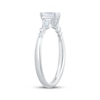 Thumbnail Image 2 of Now + Forever Lab-Grown Diamonds Pear-Shaped Three-Stone Engagement Ring 5/8 ct tw 14K White Gold