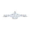 Thumbnail Image 3 of Now + Forever Lab-Grown Diamonds Pear-Shaped Three-Stone Engagement Ring 5/8 ct tw 14K White Gold