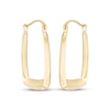 Thumbnail Image 2 of Angled Hoop Earrings 14K Yellow Gold