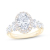 Thumbnail Image 1 of Now + Forever Lab-Grown Diamonds Oval-Cut Halo Engagement Ring 3-1/2 ct tw 14K Yellow Gold