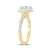Thumbnail Image 2 of KAY Bow Collection Oval-Cut Halo Lab-Grown Diamond Halo Engagement Ring 2-1/4 ct tw 14K Yellow Gold