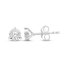 Thumbnail Image 3 of Radiant Reflections Round-Cut Lab-Grown Diamond Solitaire Stud Earrings 1/4 ct tw Sterling Silver (I/SI2)