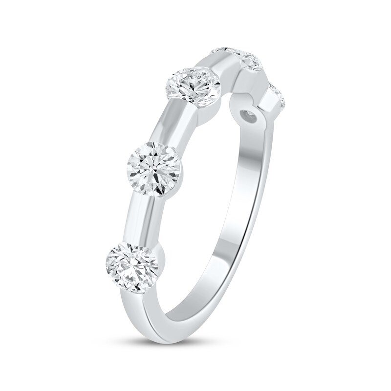 Main Image 2 of Now + Forever Lab-Grown Diamonds Anniversary Station Ring 1-1/4 ct tw 14K White Gold