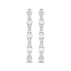 Thumbnail Image 2 of KAY Lab-Grown Diamonds Scalloped Hoop Earrings 1 ct tw 10K White Gold