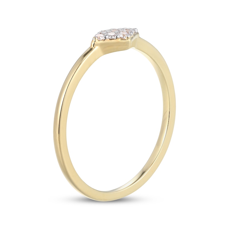 Main Image 2 of STUDIO BY KAY Lab-Grown Diamond Ring 1/10 ct tw 24K Yellow Gold Vermeil Sterling Silver