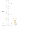 Thumbnail Image 7 of STUDIO BY KAY Princess & Round-Cut Lab-Grown Diamond Charms Necklace 1/4 ct tw 24K Yellow Gold Vermeil Sterling Silver 18"