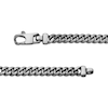 Thumbnail Image 3 of 7mm Diamond-Cut Miami Cuban Curb Chain Necklace Gray-Plated Solid Sterling Silver 22"