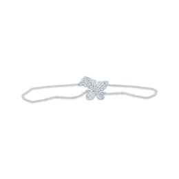 Monique Lhuillier Bliss Lab-Grown Diamond Bracelet 1/4 ct tw Platinum-Plated Sterling Silver 6.75"