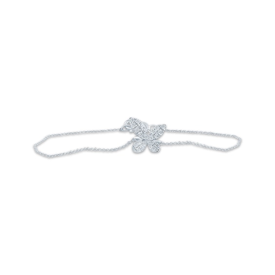 Monique Lhuillier Bliss Lab-Grown Diamond Bracelet 1/4 ct tw Platinum-Plated Sterling Silver 6.75"
