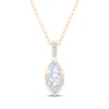 Thumbnail Image 1 of KAY Lab-Grown Diamonds Marquise & Round-Cut Necklace 1/2 ct tw 10K Yellow Gold 18"