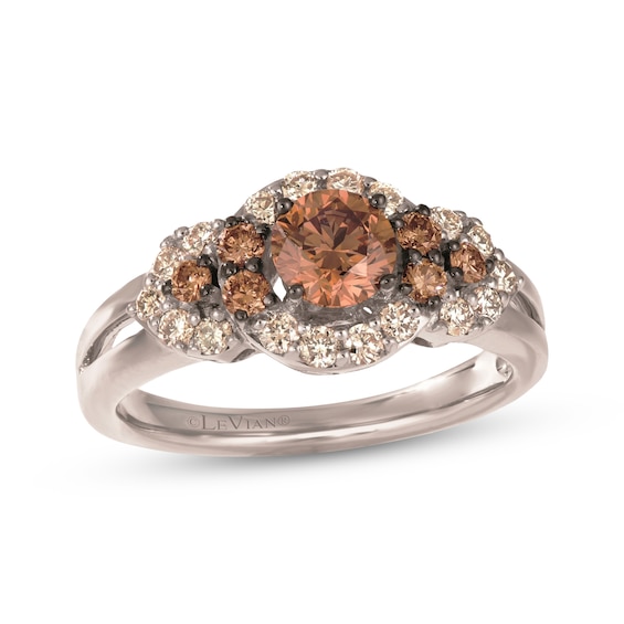 Le Vian Diamond Halo Ring 1 ct tw 14K Vanilla Gold