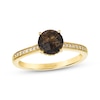 Thumbnail Image 1 of Le Vian Chocolate Quartz Ring 1/10 ct tw Diamonds 14K Honey Gold