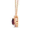 Thumbnail Image 2 of Le Vian Pear-Shaped Rhodolite Garnet & Strawberry Ombré Sapphire Necklace 14K Strawberry Gold 19"