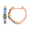 Thumbnail Image 3 of Le Vian Montana Sapphire Ombré Hoop Earrings 14K Strawberry Gold