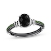 Thumbnail Image 1 of Star Wars Luke Skywalker Oval-Cut Black Onyx & Green Tourmaline Ring Sterling Silver