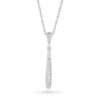 Thumbnail Image 1 of Diamond Accent Stick Necklace Sterling Silver