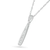 Thumbnail Image 2 of Diamond Accent Stick Necklace Sterling Silver