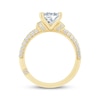 Thumbnail Image 3 of Monique Lhuillier Bliss Princess-Cut Lab-Grown Diamond Engagement Ring 2-1/2 ct tw 18K Yellow Gold