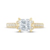 Thumbnail Image 4 of Monique Lhuillier Bliss Princess-Cut Lab-Grown Diamond Engagement Ring 2-1/2 ct tw 18K Yellow Gold