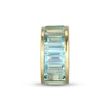 Thumbnail Image 1 of STUDIO BY KAY Baguette-Cut Swiss Blue Topaz East-West Rondelle Charm 24K Yellow Gold Vermeil Sterling Silver