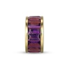 Thumbnail Image 1 of STUDIO BY KAY Baguette-Cut Amethyst East-West Rondelle Charm 24K Yellow Gold Vermeil Sterling Silver