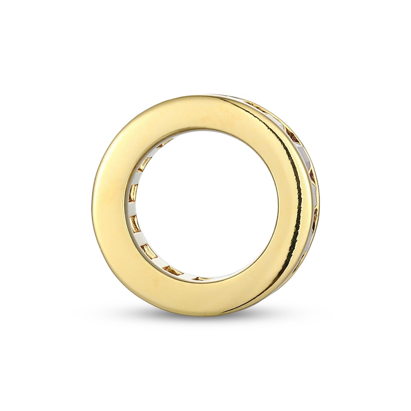 Main Image 3 of STUDIO BY KAY Baguette-Cut Amethyst East-West Rondelle Charm 24K Yellow Gold Vermeil Sterling Silver