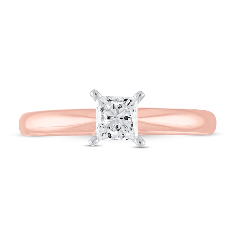 Diamond Solitaire Engagement Ring 1/2 ct tw 14K Rose Gold