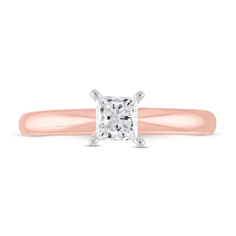 Diamond Solitaire Engagement Ring 1/2 ct tw 14K Rose Gold (I/I2)