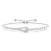 Thumbnail Image 1 of Love + Be Loved Diamond Bolo Bracelet 1/2 ct tw 10K White Gold