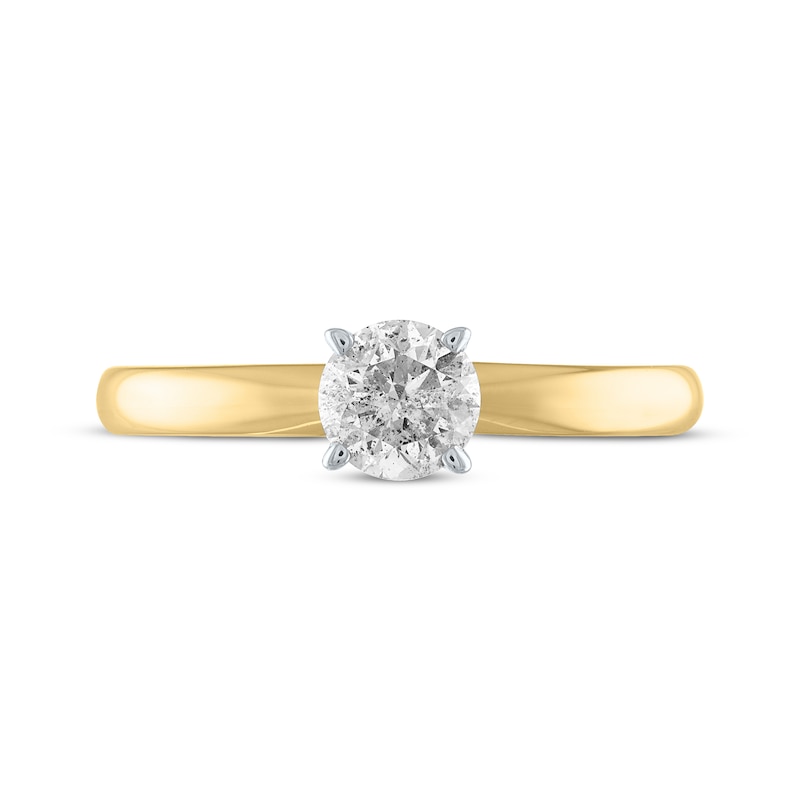 Diamond Solitaire Engagement Ring 1/2 ct tw Round-Cut 10K Yellow Gold
