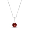 Thumbnail Image 0 of Garnet Birthstone Necklace Sterling Silver 18"