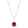 Thumbnail Image 1 of Garnet Birthstone Necklace Sterling Silver 18&quot;
