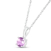Thumbnail Image 1 of Amethyst Birthstone Necklace Sterling Silver 18"
