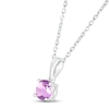 Thumbnail Image 2 of Amethyst Birthstone Necklace Sterling Silver 18&quot;