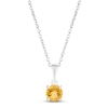Thumbnail Image 1 of Citrine Birthstone Necklace Sterling Silver 18&quot;