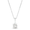 Thumbnail Image 1 of White Lab-Created Sapphire Birthstone Necklace Sterling Silver 18&quot;