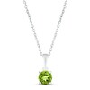 Thumbnail Image 0 of Peridot Birthstone Necklace Sterling Silver 18"