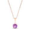 Thumbnail Image 0 of Amethyst Birthstone Necklace 10K Rose Gold 18"