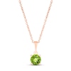 Thumbnail Image 1 of Peridot Birthstone Necklace 10K Rose Gold 18&quot;