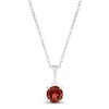 Thumbnail Image 1 of Garnet Birthstone Necklace 10K White Gold 18&quot;