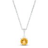 Thumbnail Image 0 of Citrine Birthstone Necklace 10K White Gold 18"