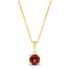 Thumbnail Image 0 of Garnet Birthstone Necklace 10K Yellow Gold 18"