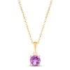 Thumbnail Image 1 of Amethyst Birthstone Necklace 10K Yellow Gold 18&quot;