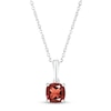 Thumbnail Image 0 of Garnet Birthstone Necklace Sterling Silver 18"