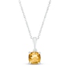 Thumbnail Image 1 of Citrine Birthstone Necklace Sterling Silver 18&quot;