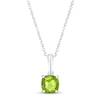 Thumbnail Image 1 of Peridot Birthstone Necklace Sterling Silver 18&quot;